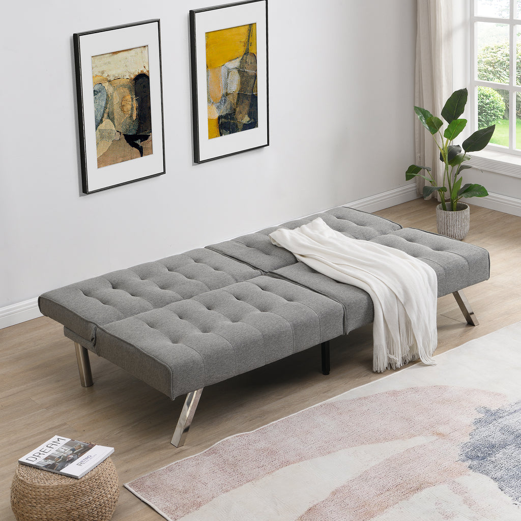 Grey Futon Sofa Bed Z7699