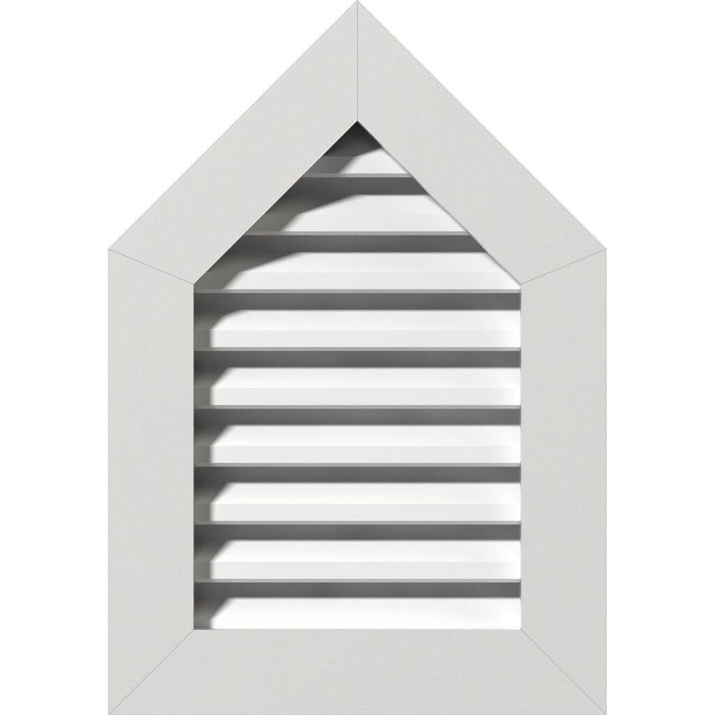 Peaked Top Gable Vent, PVC, 12 inch W x 26 inch H V294