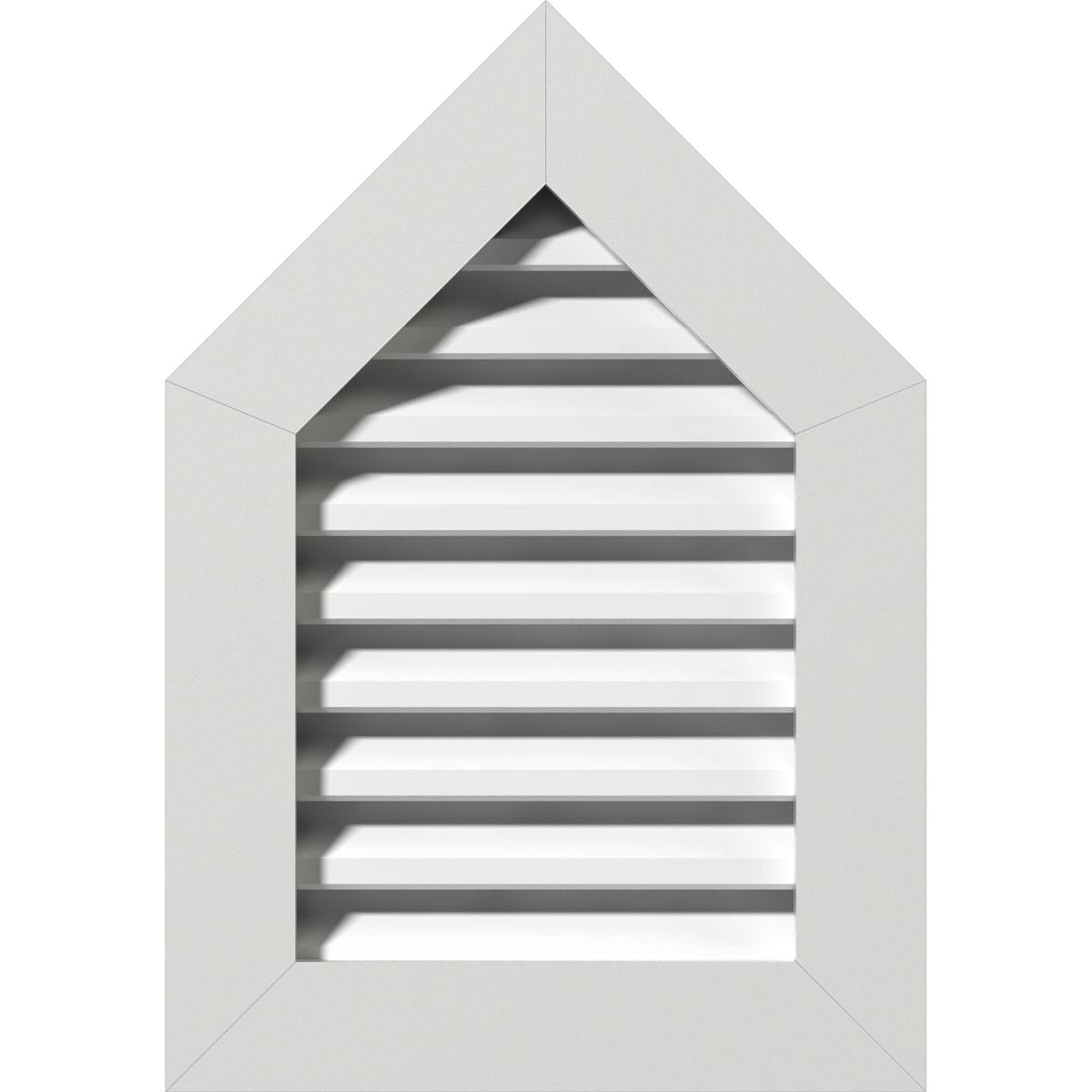 Peaked Top Gable Vent, PVC, 12 inch W x 26 inch H V294