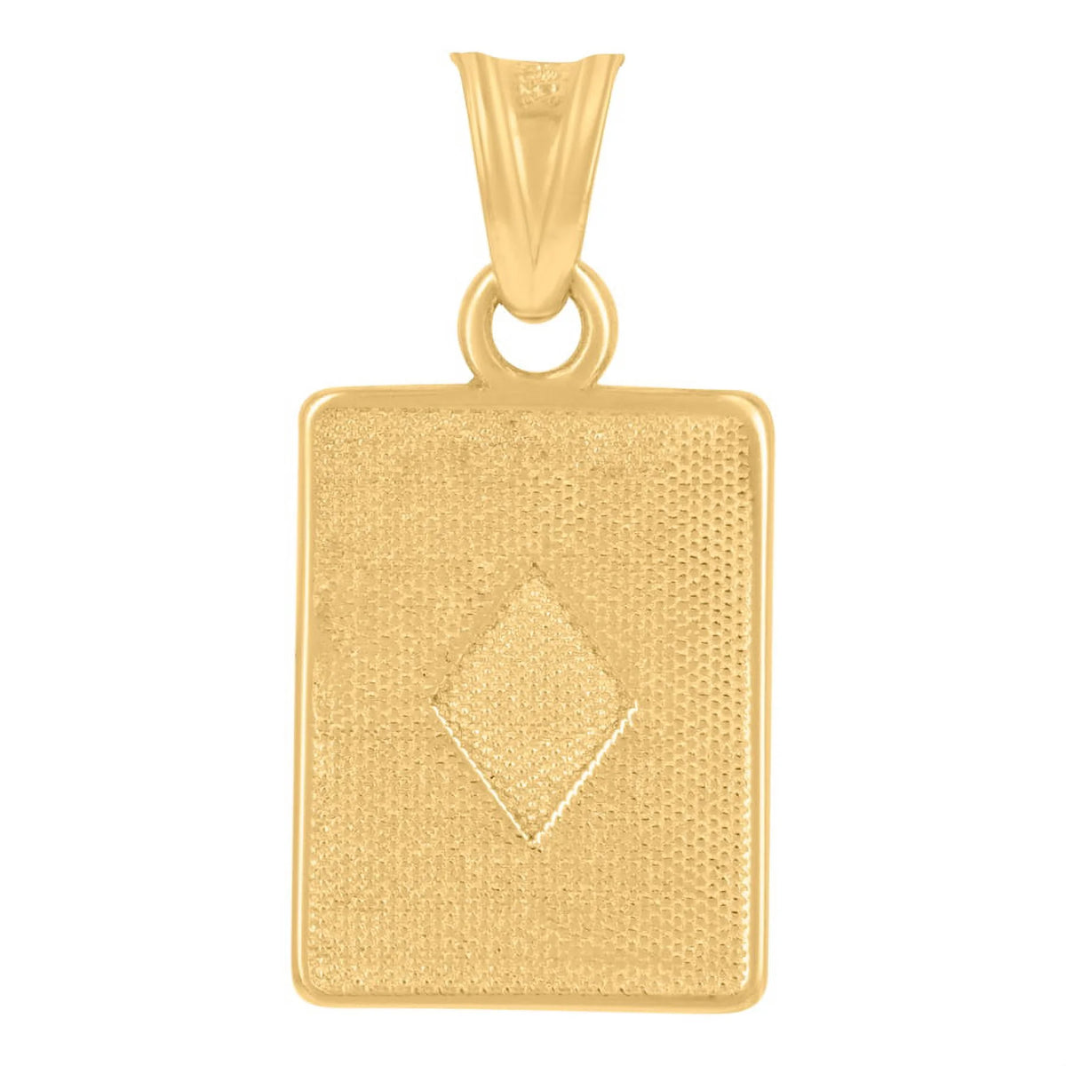 Two Tone Gold Playing Cards Charm Pendant Necklace Y25235