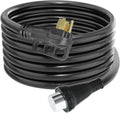 50 Amp 25 Feet RV Extension Cord Power Cord Twist Lock Connector Black V906893