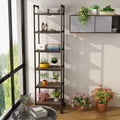 6-Tier Rolling Storage Cart with Metal Frames, Rustic Brown H831363