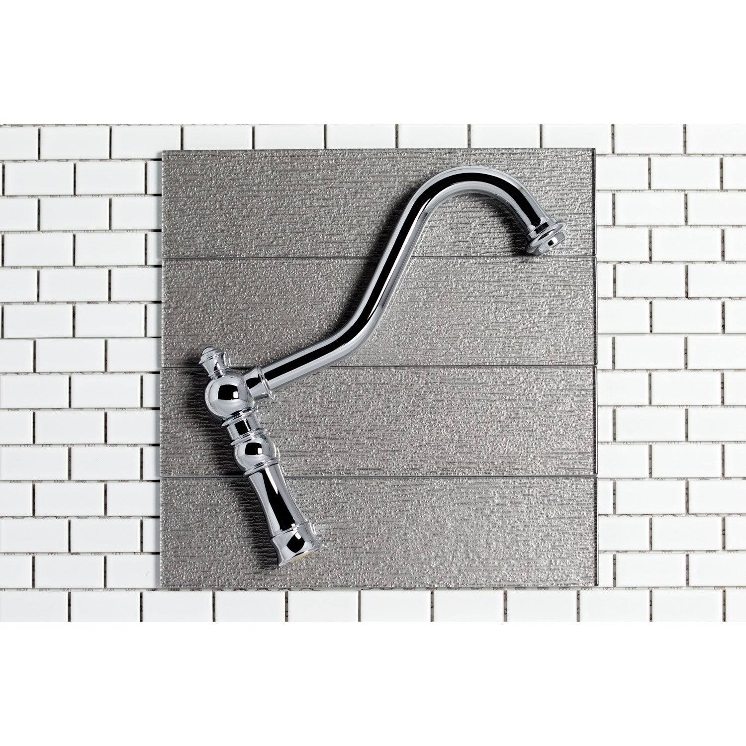 Polished Chrome Kitchen Faucet with Side Sprayer V893650