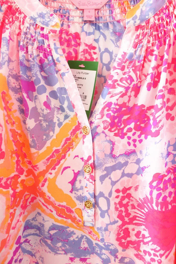 Paradise Pink Bohemian Beach Top F1343
