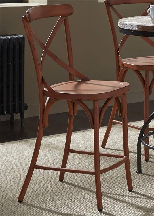 Vintage Cream Bow Back Counter Chair H954305