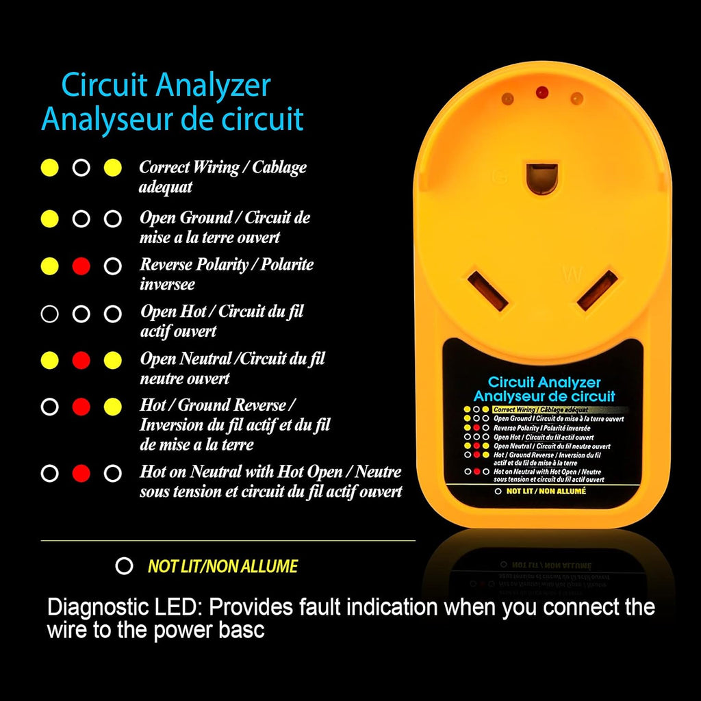 30 amp Surge Protector with 3 LED Indicator Light and Waterproof Cap, Pack of 2 D707378