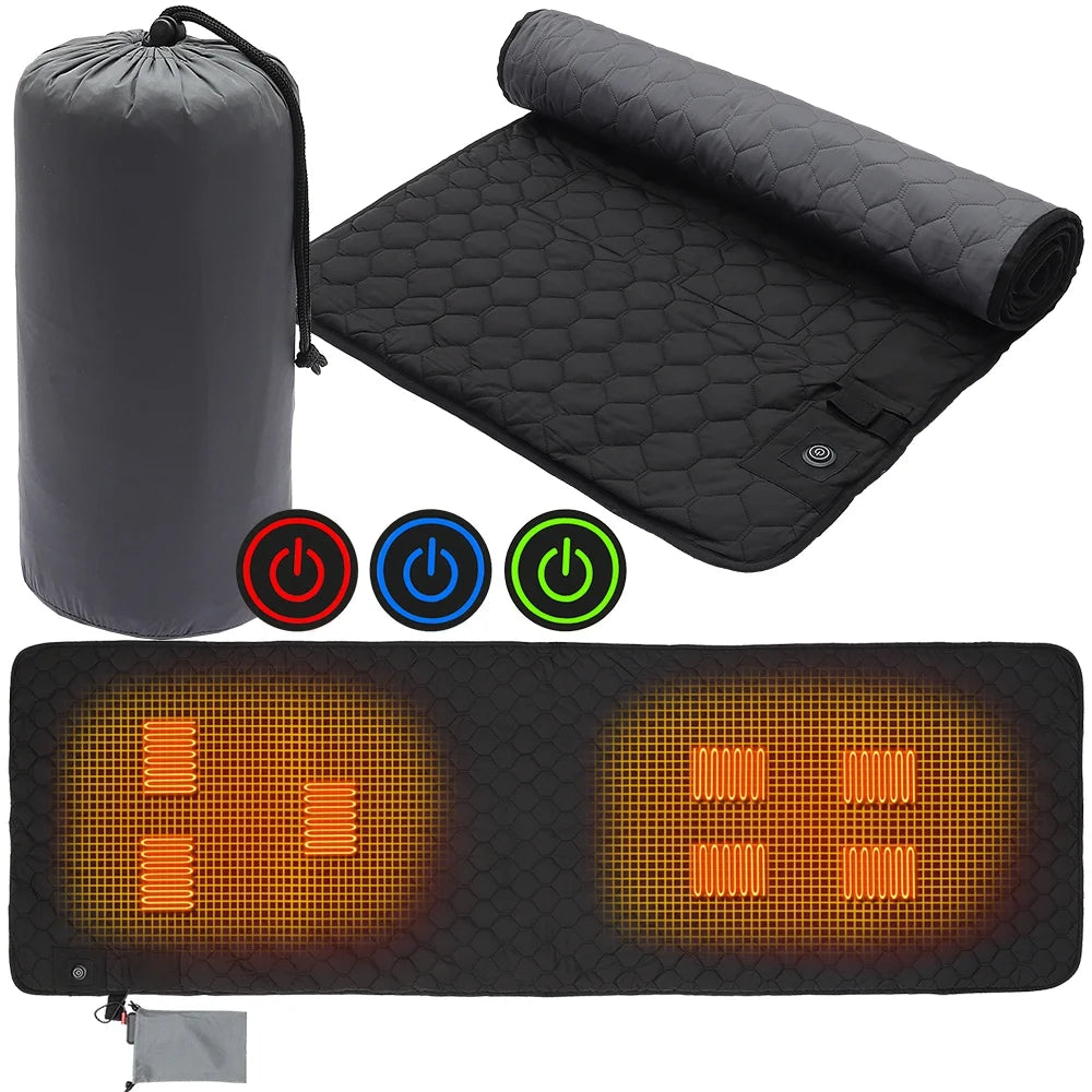 Foldable Sleeping Pad with USB Heating Mat W10555