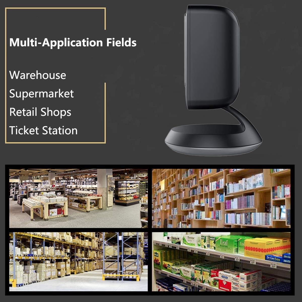 Wired 2D Barcode Scanner with USB Cable P8992