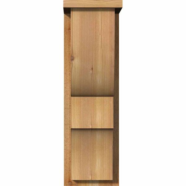 Ridgewood Rough Sawn Corbel with Backplate, Western Red Cedar K528968