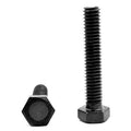 3/4-10 x 5 (FT) Coarse Thread Grade 8 Hex Tap Bolt Alloy Steel Black Oxide Pk 20 D9096
