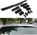 1-Piece Rear Window Roof Spoiler Wing Hydro Dipped Plastic Glossy Carbon Look Pack of 2 I273