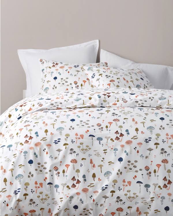 Organic-cotton Percale Duvet Cover Twin 68 x 86 N574