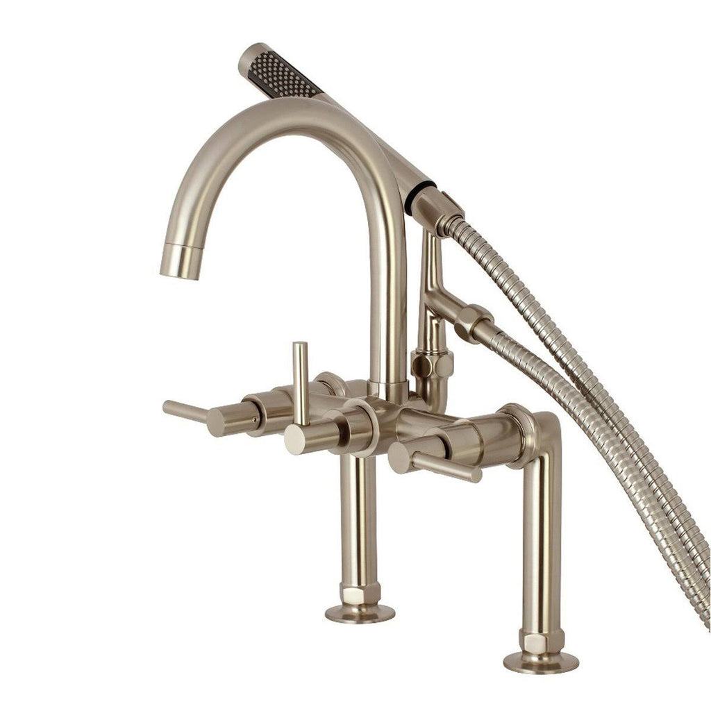 Oil Rubbed Bronze Deck Mount Clawfoot Tub Faucet M300