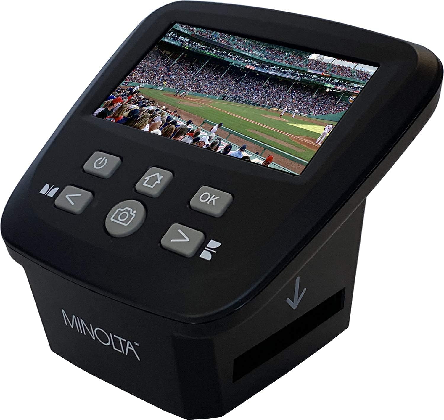 Film & Slide Scanner with 5 Screen, 22MP JPEG, 16GB SD Card (Black) O633178
