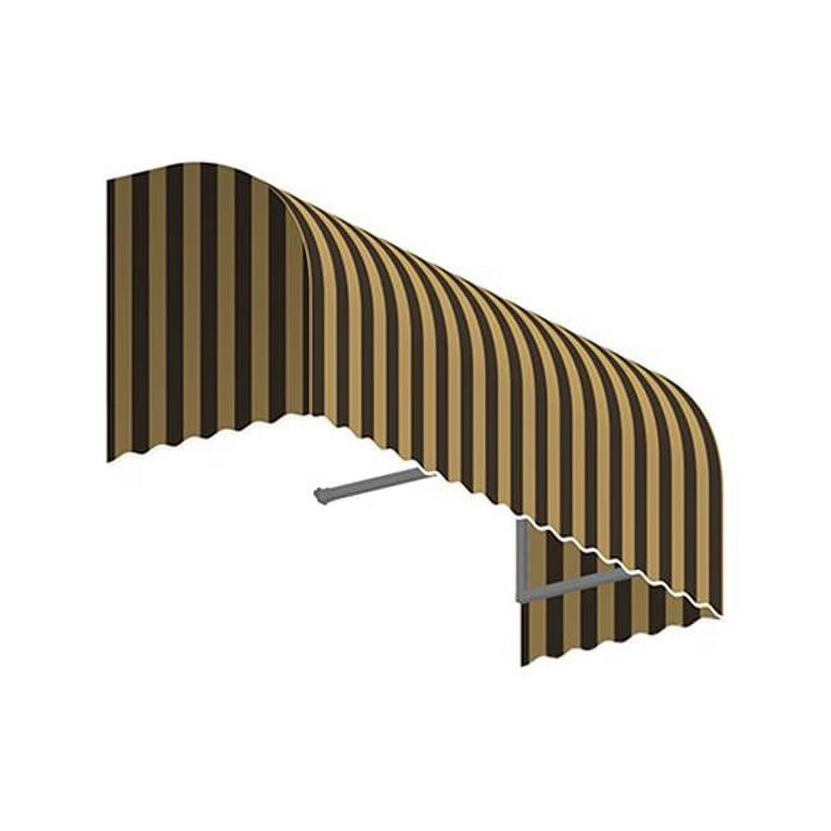 Brown & Tan Window & Entry Awning A6357