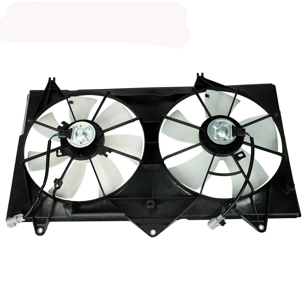Dual Radiator Cooling Fan with Motor for 2002-2006 Camry 2002-2008 Solara 2.4L Pack of 2 L3986