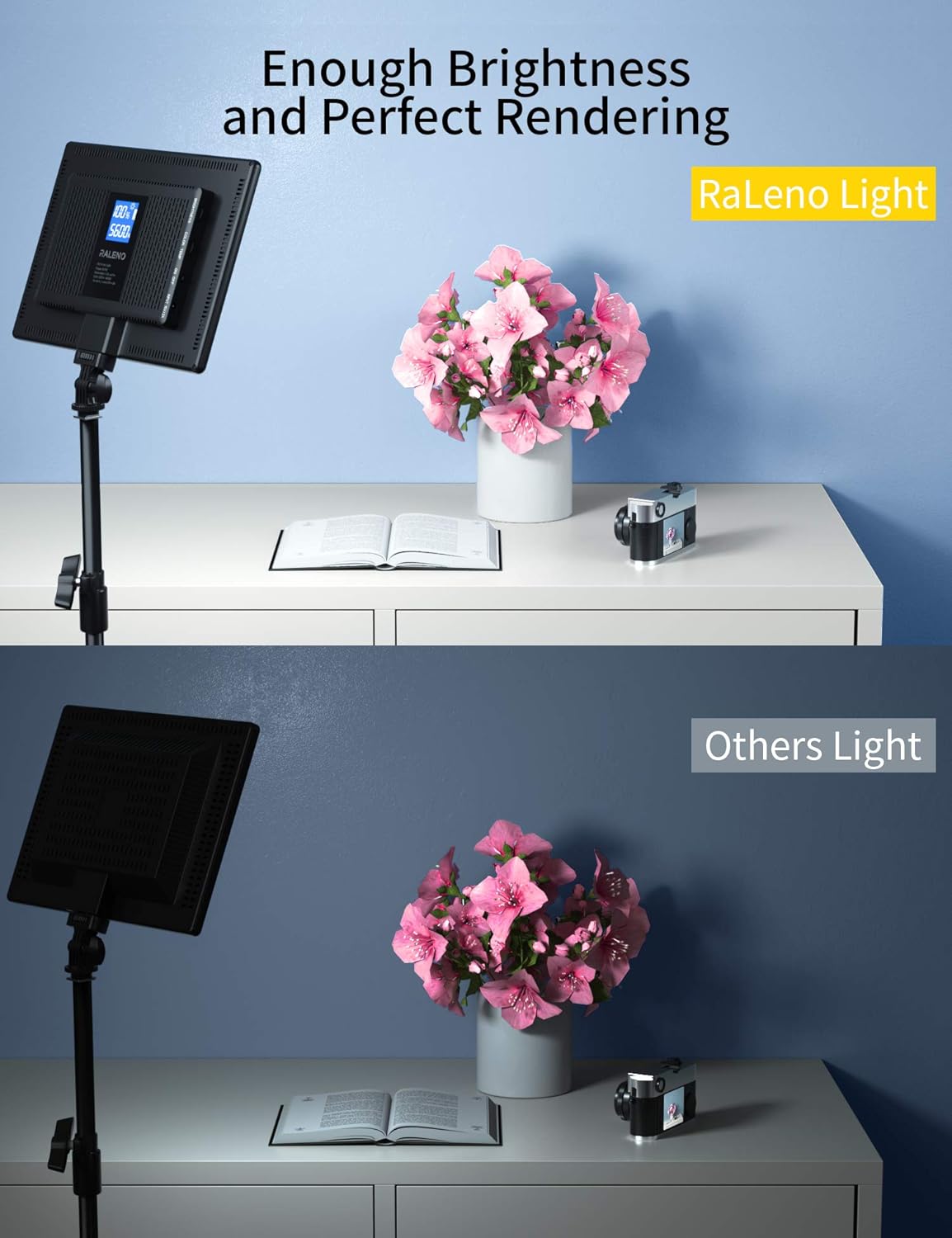 LED Video Soft Light Panel with Dual Rechargeable Battery X489