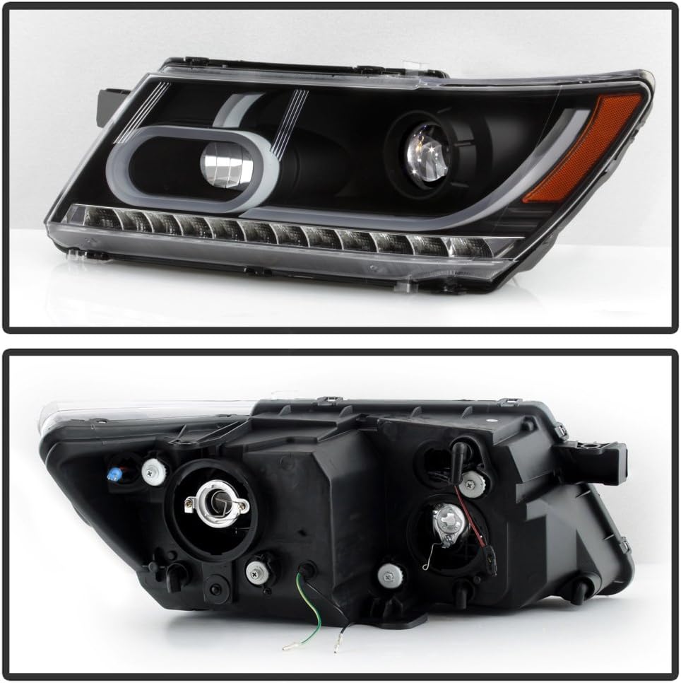Black LED Projector Headlights for Dodge Journey X111965