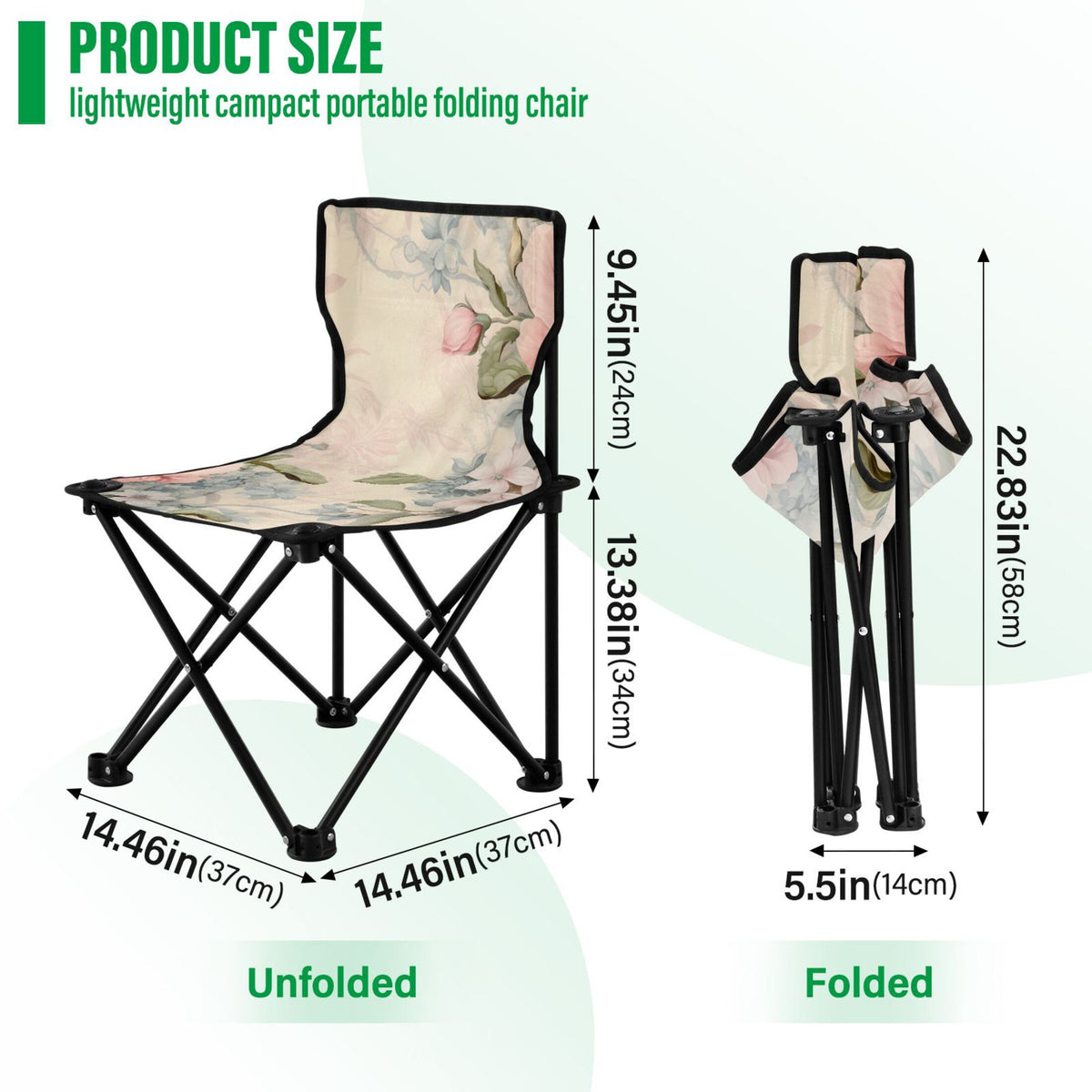 Portable Camping Chair with Carry Bag O688549