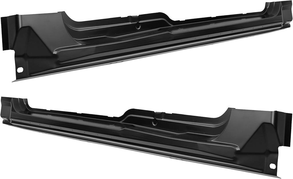 Black Rocker Panel Guard Pair for Ford F150 Extended Cab Y751