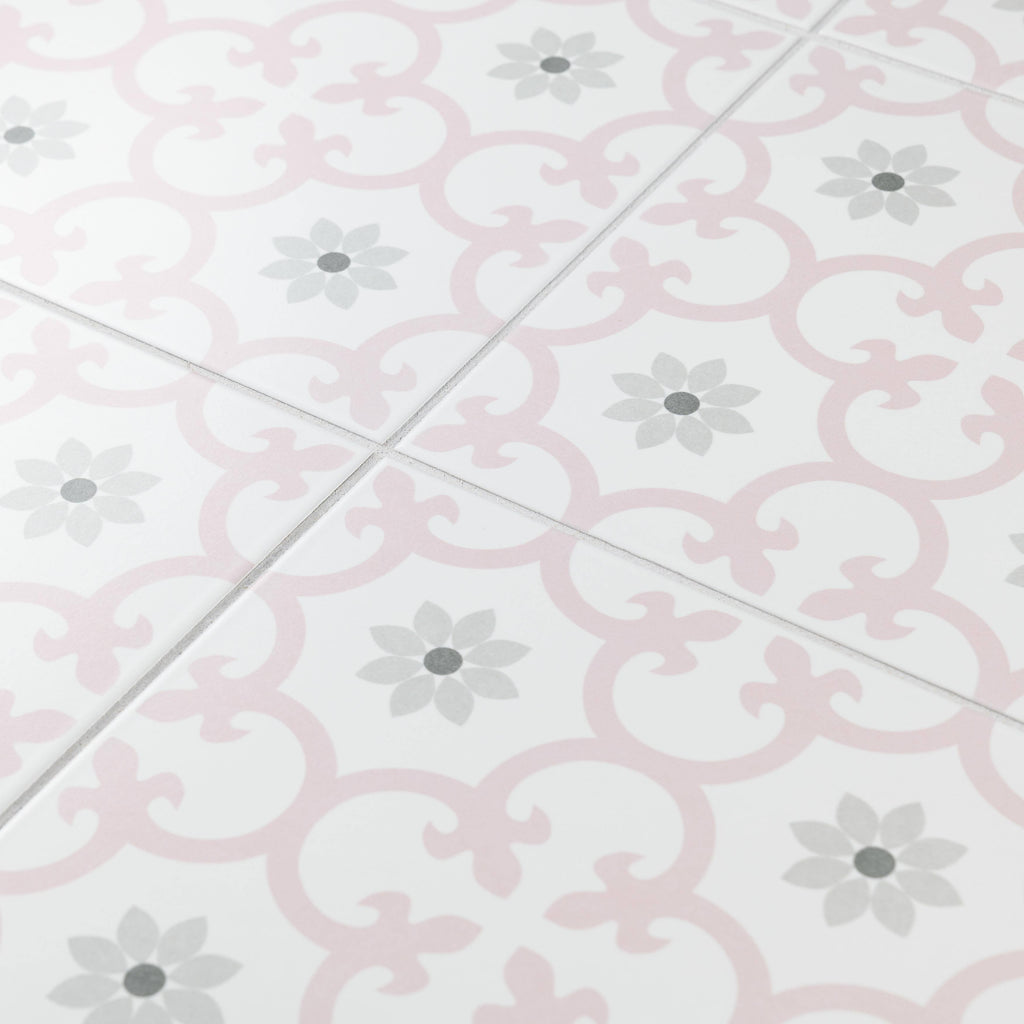10x22 Square Encaustic Floor and Wall Tile Q638