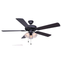 52x22 5 Blade Black Ceiling Fan F99875