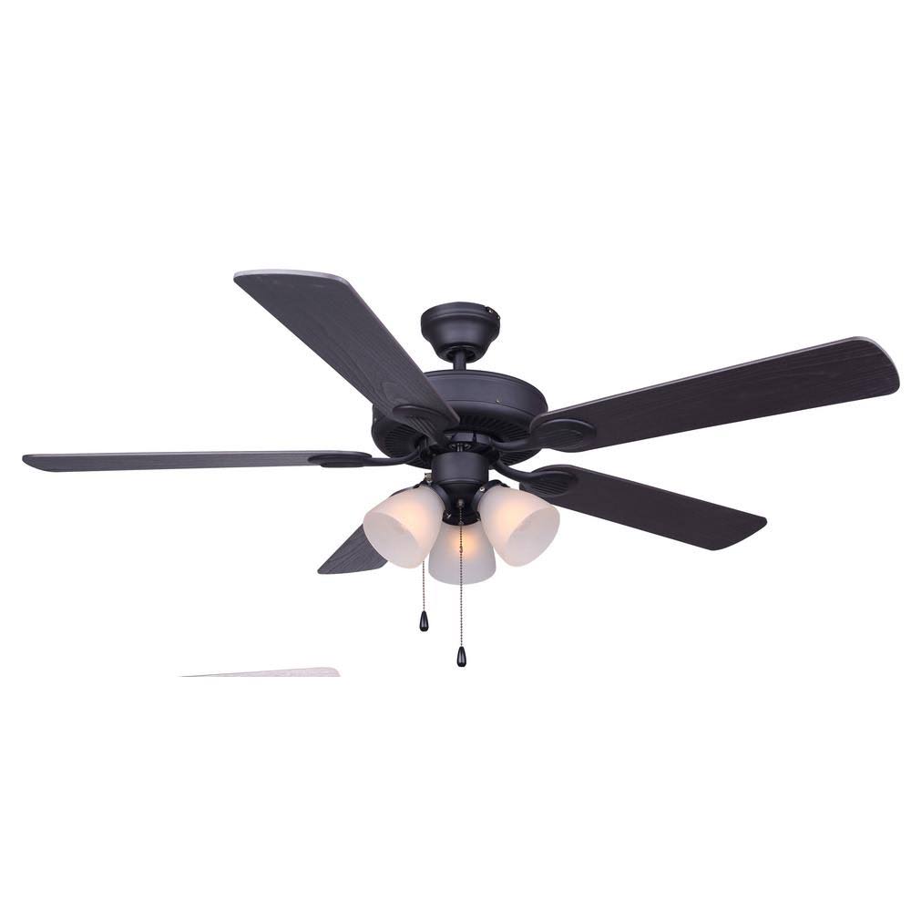 52x22 5 Blade Black Ceiling Fan F99875