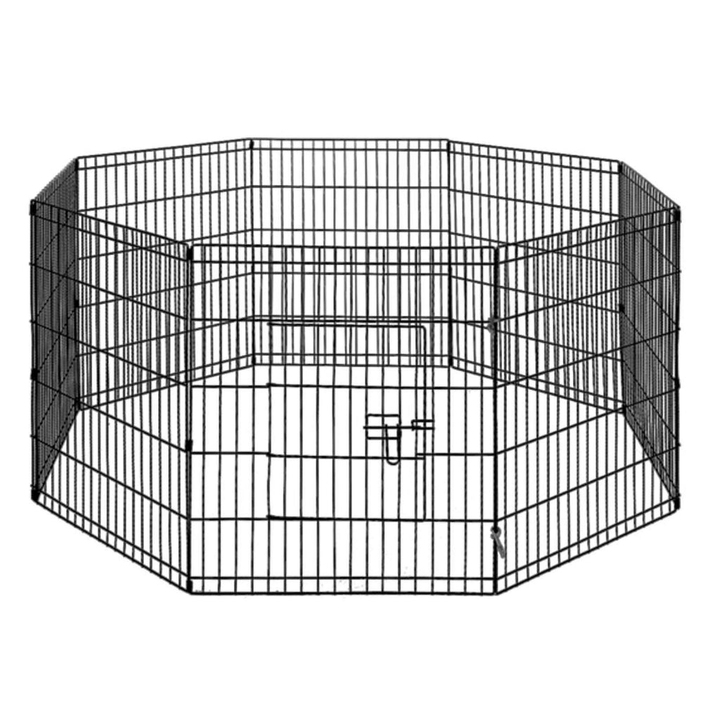 8 Panel Pet Dog Playpen Exercise Cage Enclosure Q222685