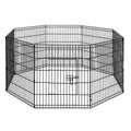 8 Panel Pet Dog Playpen Exercise Cage Enclosure Q222685
