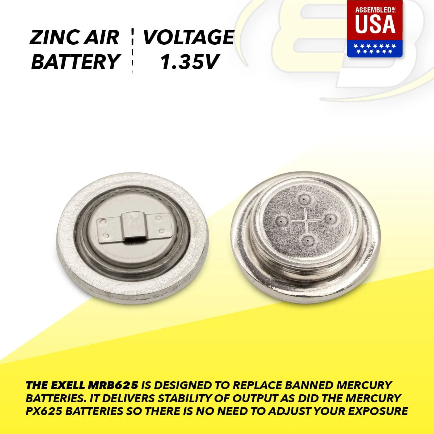 5pc 1.35V Zinc Air Battery Y2917