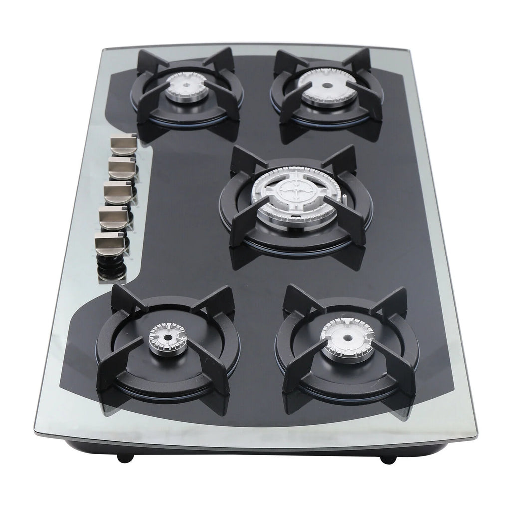 35.4" 5 Burners Tempered Glass Gas Cooktop Z879