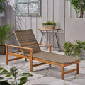 Acacia Wood Chaise Lounge in Mixed Mocha K69439