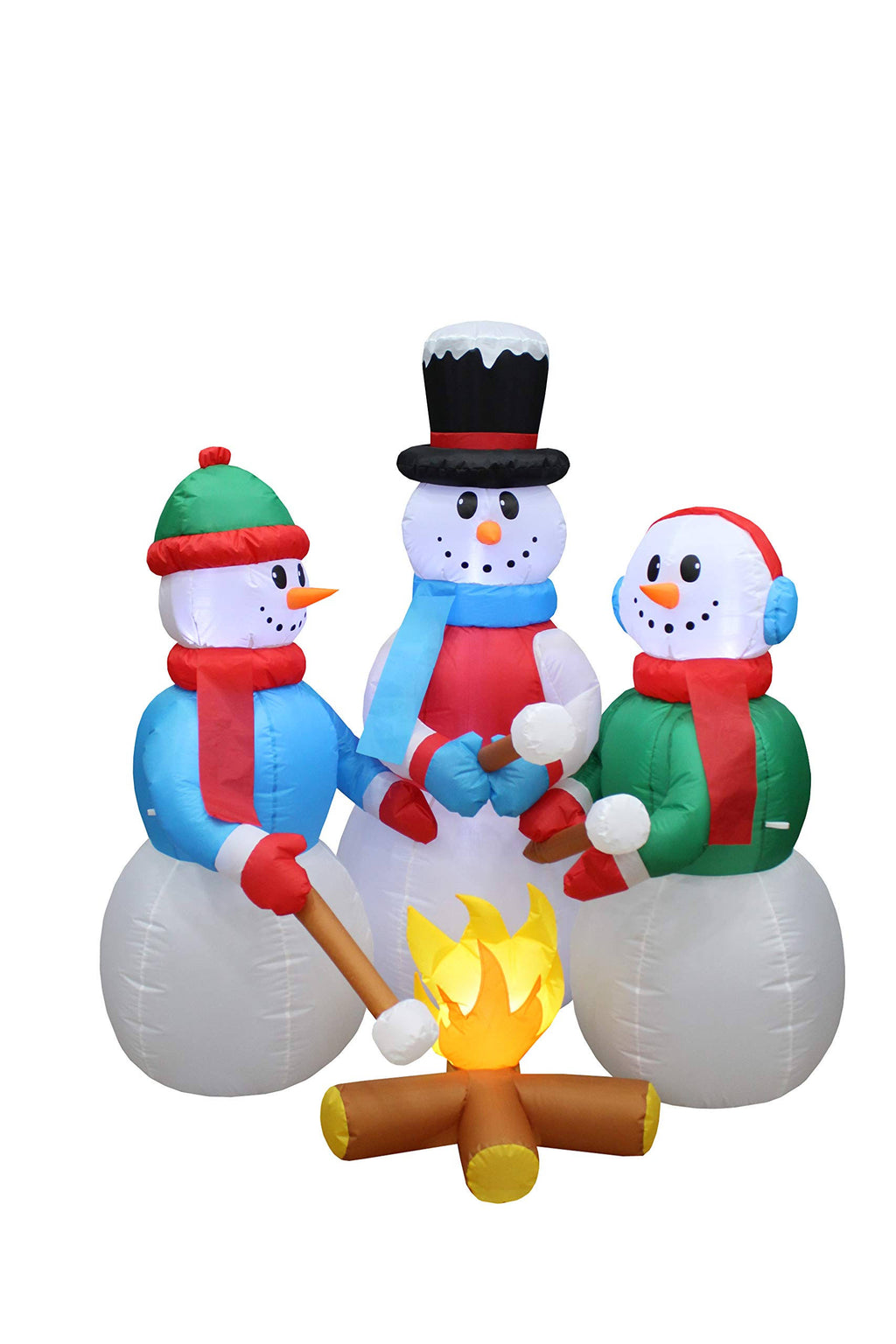 Christmas Inflatable Snowman Campfire G60775
