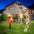 Ultrasonic Animal Repellent with LED Flashing Light Q629