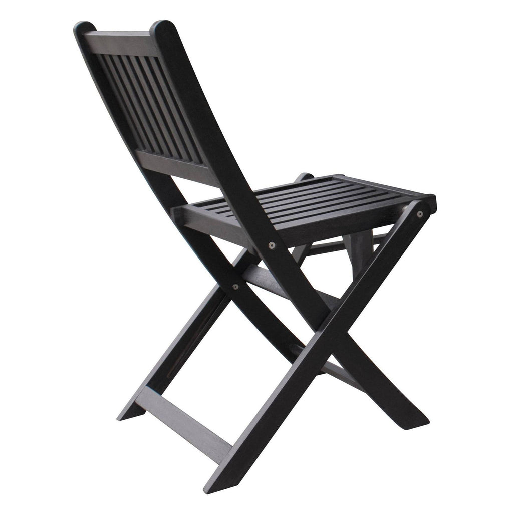 4pk Black Folding Chairs I8578