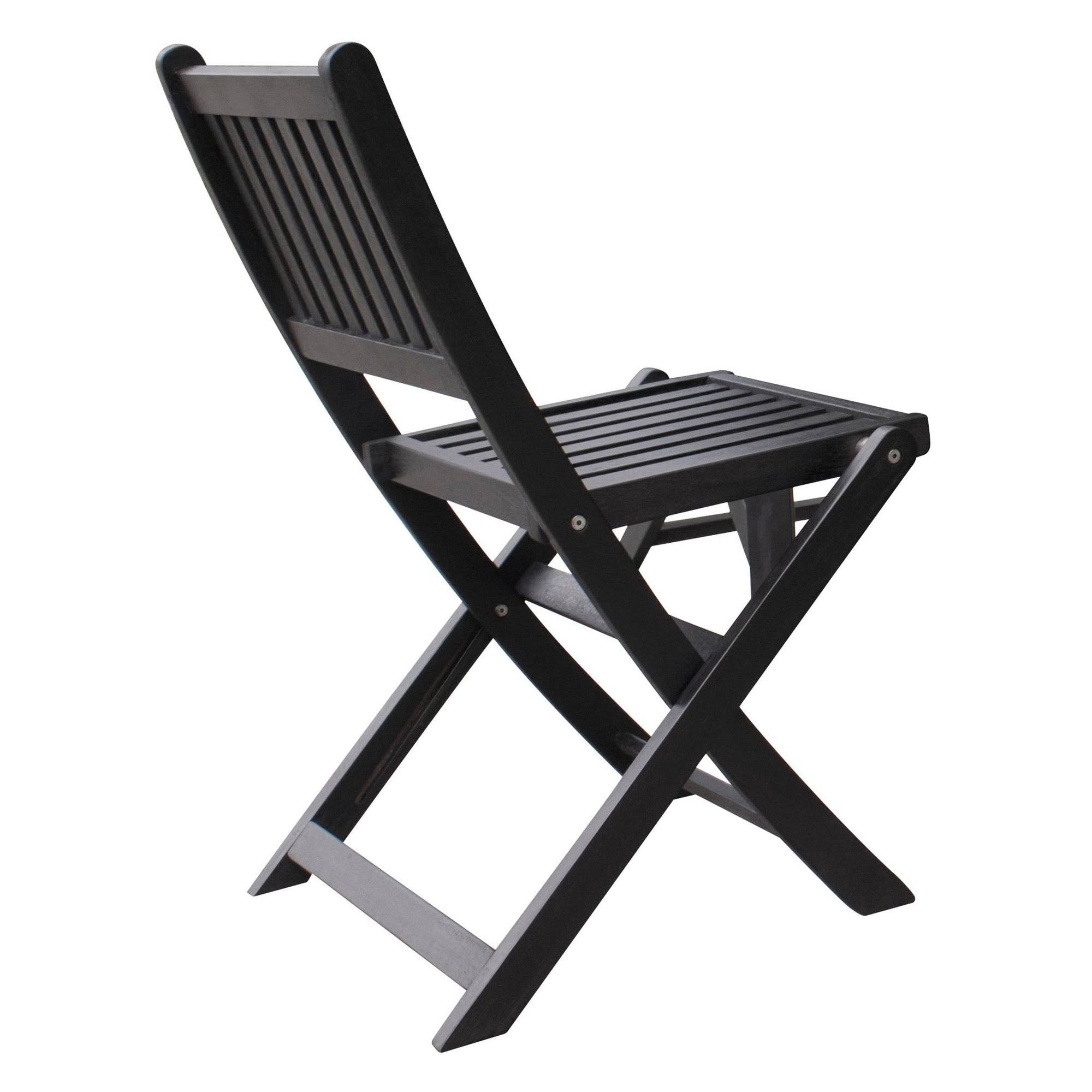 4pk Black Folding Chairs I8578