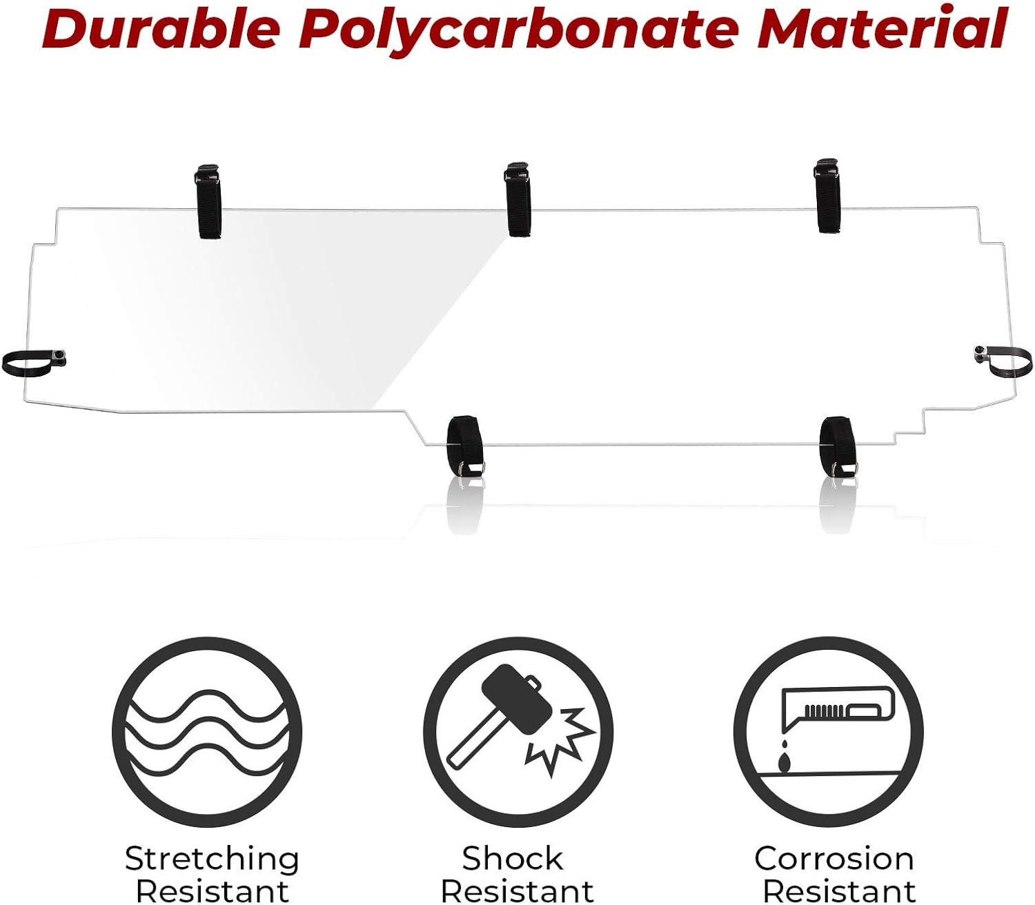 PC Heavy Duty Full Clear UTV Window O5562