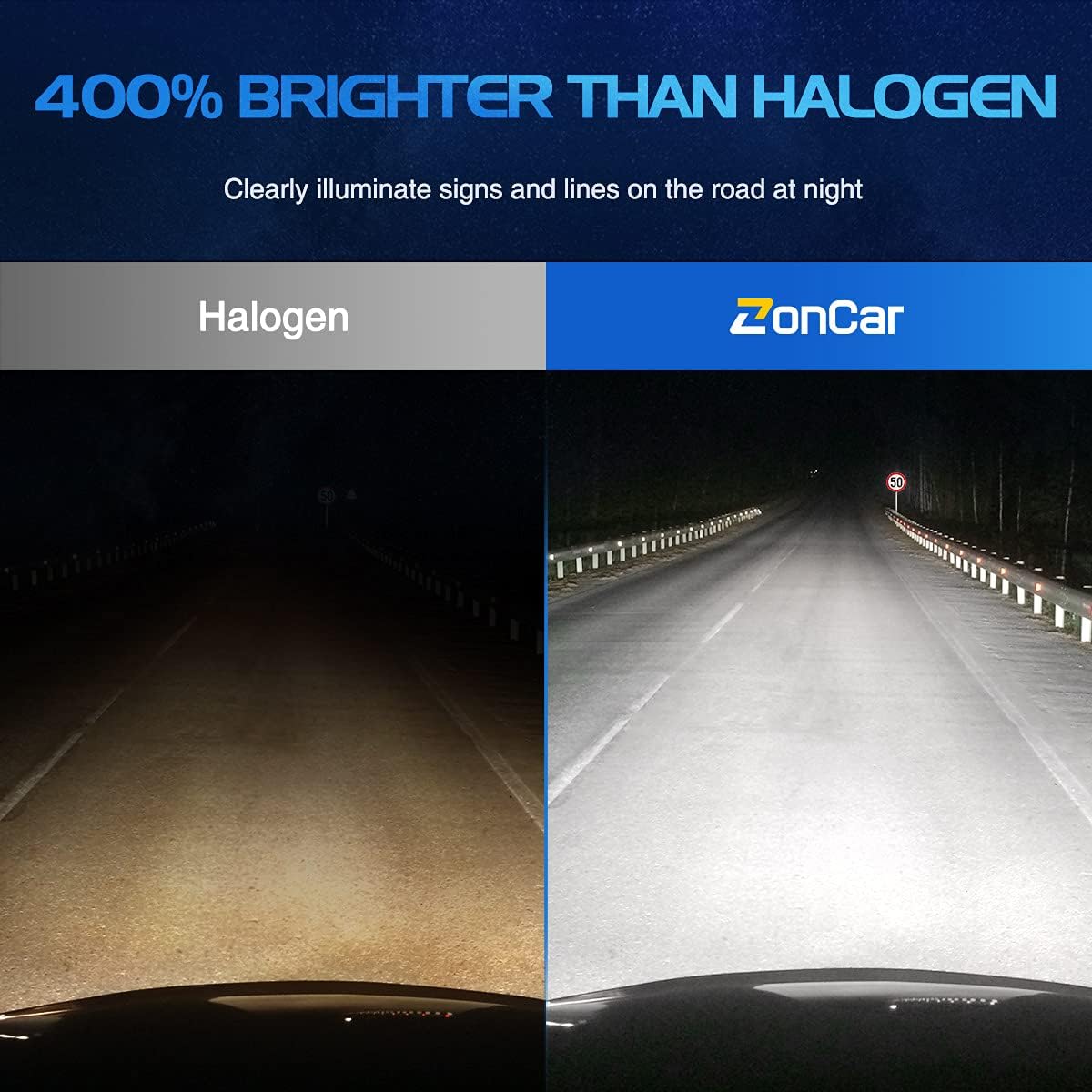 Pack of 2 6500K LED Bulbs R970