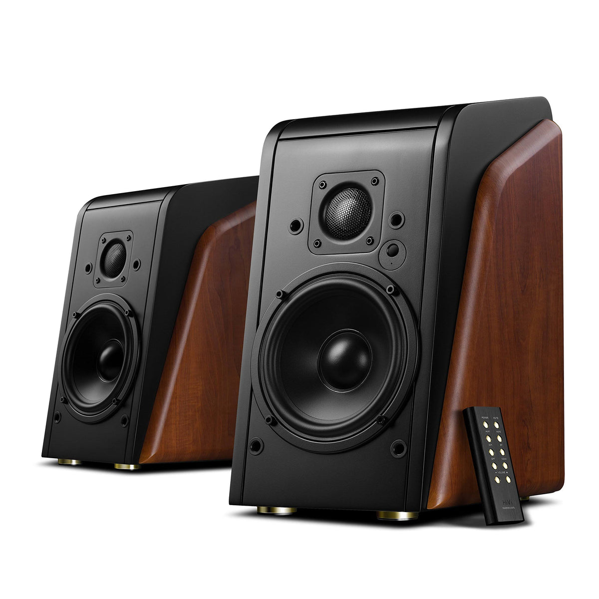 Wooden Cabinet Powered Bookshelf Speakers L216