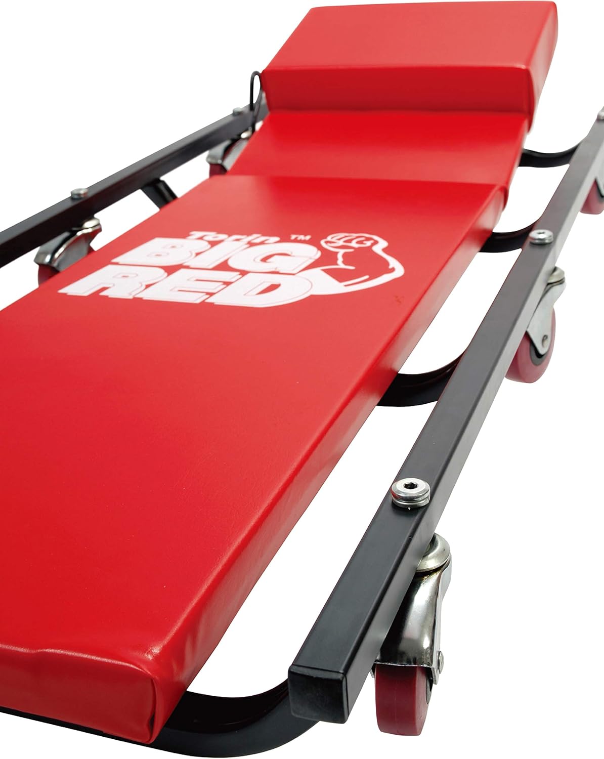 40 Padded Mechanic Cart with Adjustable Headrest and 6 Casters Q3959