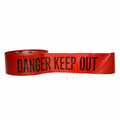 Red Polyethylene Barricade Tape, 1000 ft. W124799