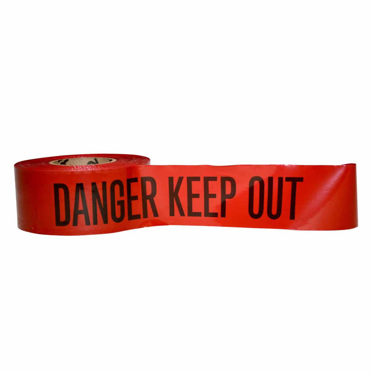 Red Polyethylene Barricade Tape, 1000 ft. W124799