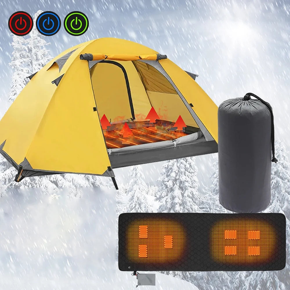 Foldable Sleeping Pad with USB Heating Mat W10555