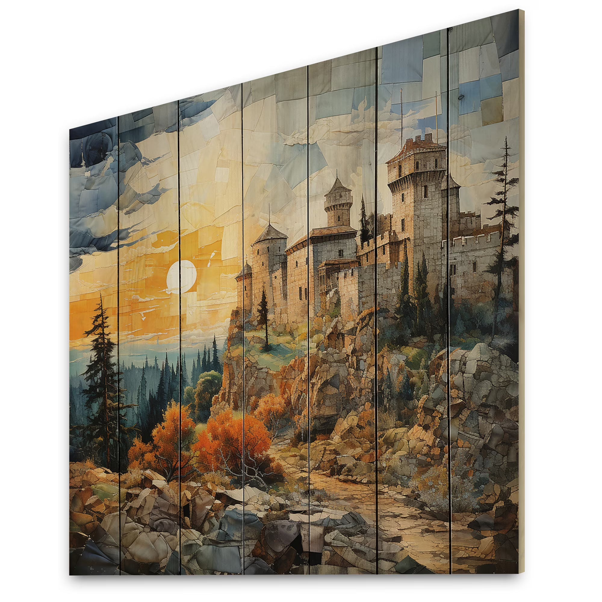 Natural Pine Wood Landscapes Print H828160
