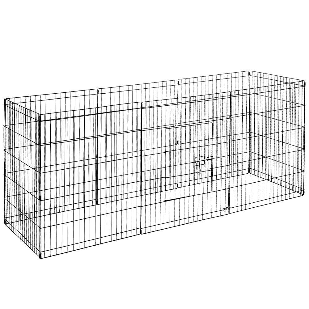 8 Panel Pet Dog Playpen Exercise Cage Enclosure Q222685