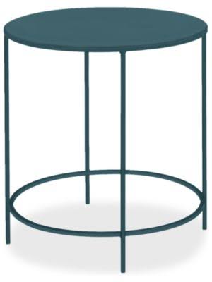Slim Round End Table 25 Diameter 24H in Slate Blue X79641