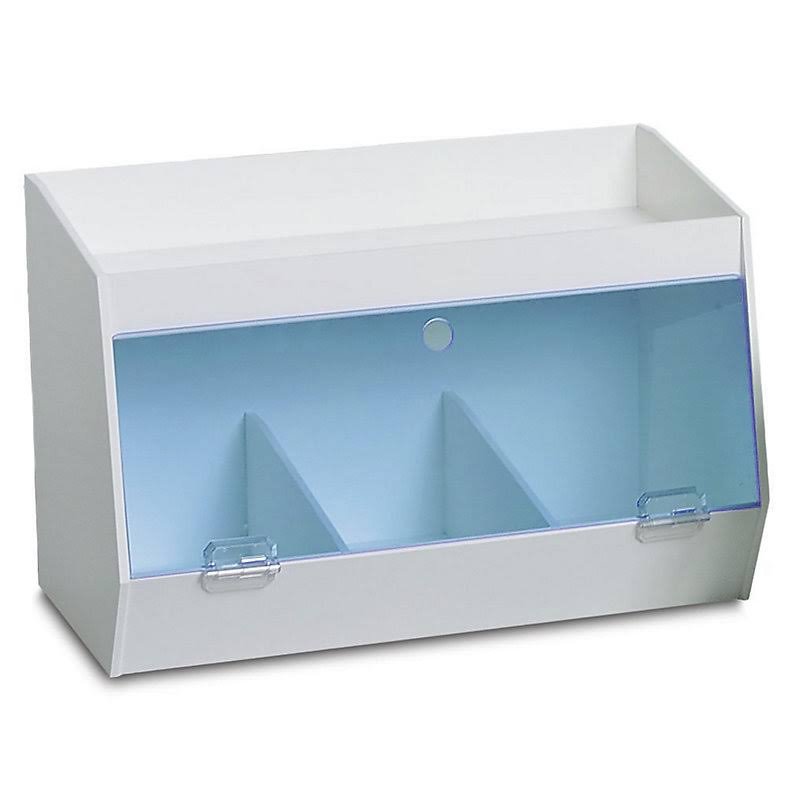 3 Bin Storage Bin with 1 Shelf X57840