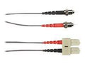 OM1 62.5/125 Multimode Fiber Optic Patch Cable, ST-SC, 10-M N2789
