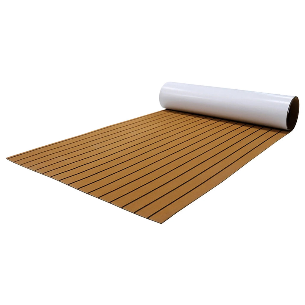 Brown Faux Teak EVA Boat Decking Sheet V9935