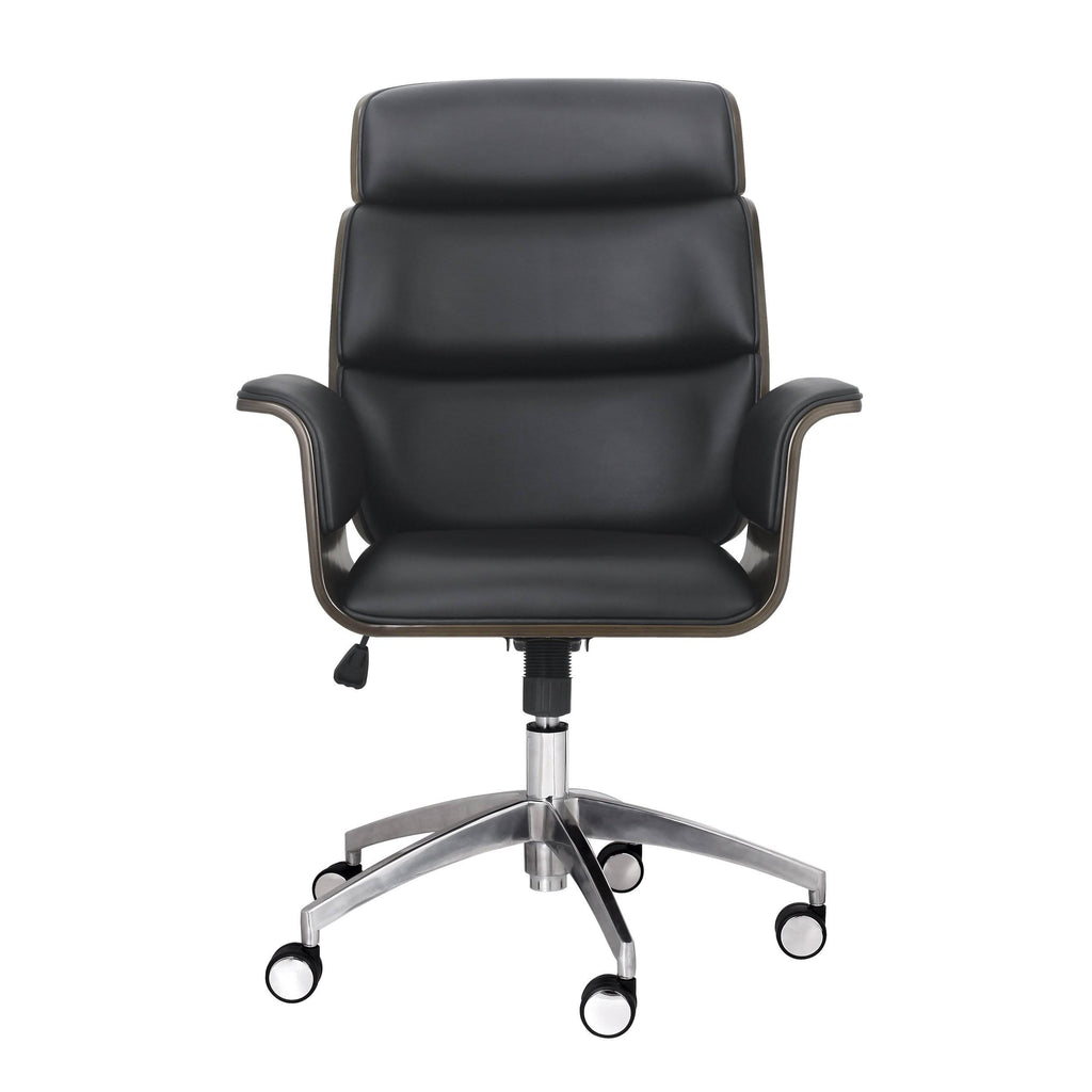 Walnut/Black Swivel Office Chair I5481